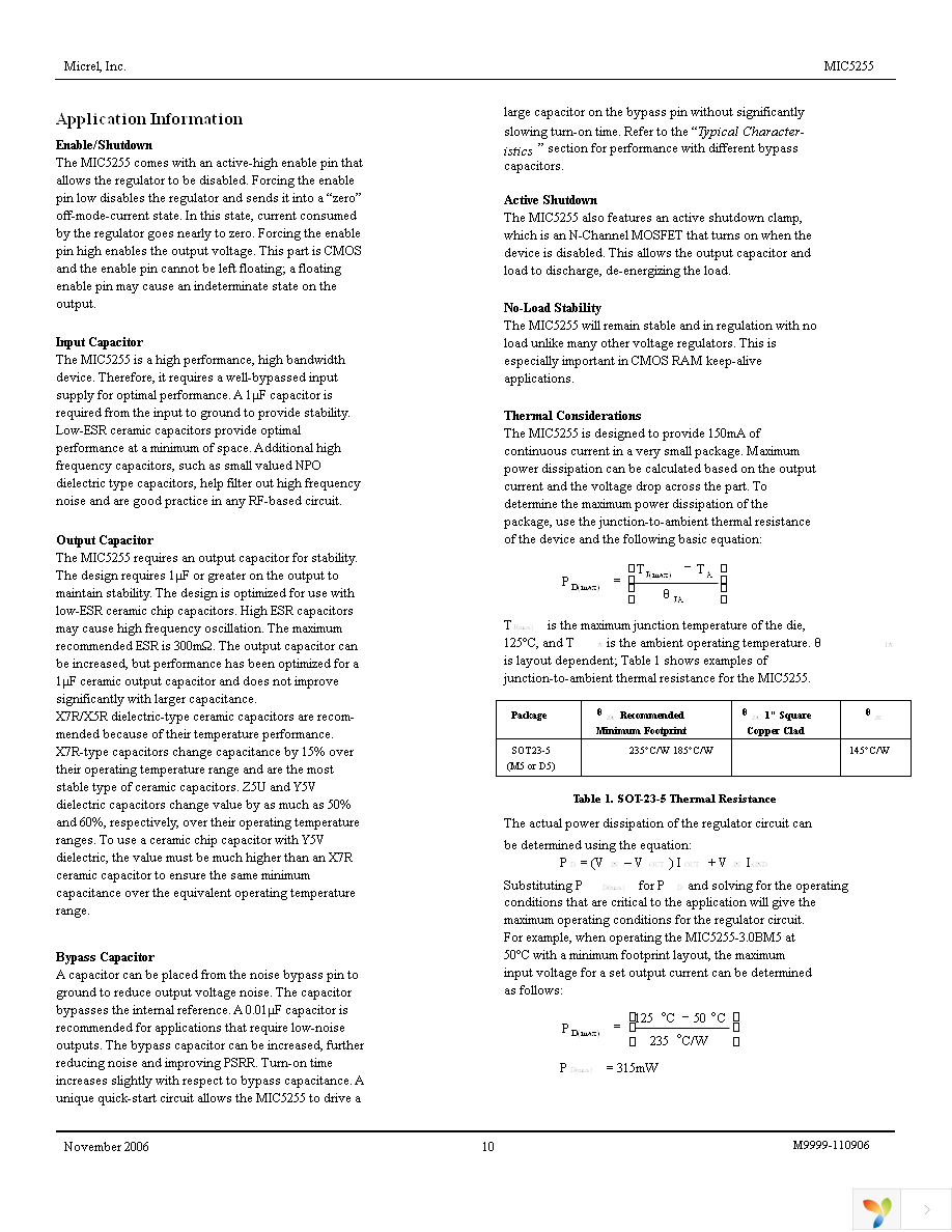 MIC5255-3.3YM5 TR Page 10